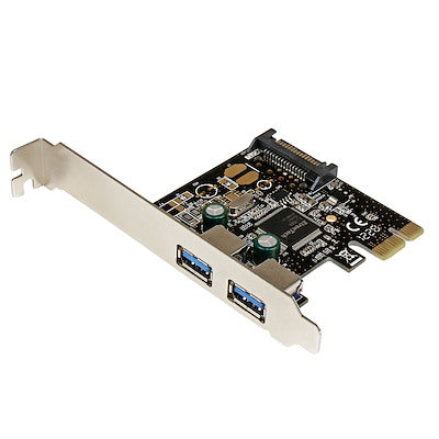 2 Port PCI Express SuperSpeed USB 3.0 Card with SATA Power